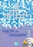 Książki do nauki języka angielskiego - Pigini Letizia English with crosswords 3 with cd-rom - mamy na stanie, wyślemy natychmiast - miniaturka - grafika 1