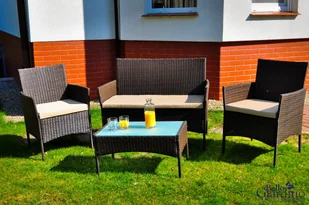 Bello Giardino Zestaw mebli ogrodowych COMODO ciemny brąz (ZO.015.07) ZO.015.007 - Meble ogrodowe - miniaturka - grafika 2