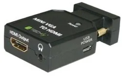 Techly Przełącznik Konwerter adapter VGA + 3,5mm audio na HDMI M/F 026517 - Części i akcesoria do laptopów - miniaturka - grafika 2