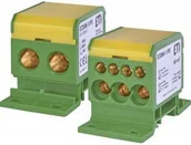 Rozdzielnie elektryczne - ETI Polam Blok rozdzielczy 160A (2x4-50mm2/3x2,5-25mm2+4x2,5-16mm2) żółto-zielony EDBM-1/PE EDBM-1/PE - miniaturka - grafika 1