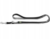 Smycze dla kotów - Smycz neoprenowa 25/200 czarno szara - miniaturka - grafika 1