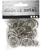 Creativ Company A S Kółka do breloczków z łańcuszkiem, 25 sztuk - Decoupage - miniaturka - grafika 2