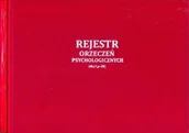 Druki akcydensowe - Firma krajewski Rejestr orzeczeń psychologicznych [Mz/Lp-28] Mz/Lp-28 - miniaturka - grafika 1