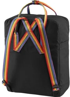 Fjallraven, Plecak, Kanken Rainbow 550-907, czarny, 16L - Plecaki - miniaturka - grafika 3