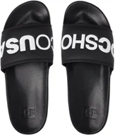 Klapki i japonki męskie - DC kapcie męskie SLIDE Black/White BKW - miniaturka - grafika 1