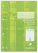Notesy i bloczki - Clairefontaine 82602 °C elektryczny, linie 2, obramowany robocza, 50 arkuszy 82602C - miniaturka - grafika 1
