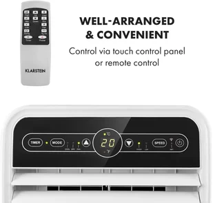 Klarstein Metrobreeze New York Smart 7k, klimatyzator przenośny, 7000 BTU/2,1 kW, klasa efektywności energetycznej A, pilot zdalnego sterowania DXJ2-MtrbrzNYSmrt7KW - Klimatyzatory - miniaturka - grafika 28