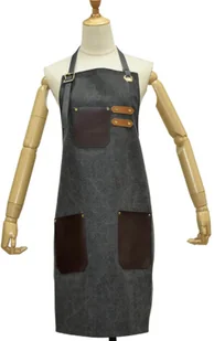 Gepard Peleryna Fryzjerska Fartuch Skórzany Do Salonu SZARY K-45 - Peleryny fryzjerskie - miniaturka - grafika 2