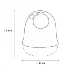 LUXMA Śliniak śliniaczek silikonowy kieszonka SD583Ś SD583Ś - Śliniaki i fartuszki - miniaturka - grafika 2