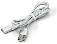 Kable USB - Inne Kabel USB 2.0 USB A M Magnetická koncovka 1m srebrny KUASSRP10S01 - miniaturka - grafika 1