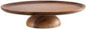 Tace i patery - APS APS Patera na ciasto drewno średnica 33 cm wysokość 8 cm APS-33294 - miniaturka - grafika 1