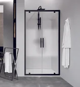 Ścianki i drzwi prysznicowe - Novellini Kuadra Black 2.0 2B 97-101x200 K22B971H - miniaturka - grafika 1