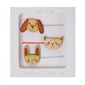 Artykuły biurowe - Meri Meri meri meri - wsuwki do włosów - zwierzątka drewniane - miniaturka - grafika 1