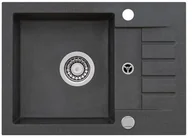 Zlewozmywaki - Alveus GENESIS by AMARO 30 czarny 91 z syfonem POP-UP (9913391P) - miniaturka - grafika 1