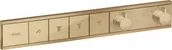 Baterie podtynkowe - Hansgrohe 15382140 Bateria termostatyczna do 4 odbiorników montaż podtynkowy brąz szczotkowany - miniaturka - grafika 1