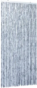 vidaXL Zasłona przeciwko owadom, srebrna, 100x220 cm, szenil vidaXL - Akcesoria do okien - miniaturka - grafika 8