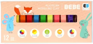 NOSTER Plastelina 12 kolorów B&amp;B Kids Pastel - Artykuły biurowe - miniaturka - grafika 2
