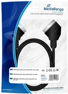 Kable - MediaRange Kabel SCART MediaRange MRCS152 SCART/SCART, 1.4m, czarny MRCS152 - miniaturka - grafika 1