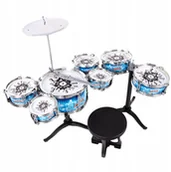 Instrumenty muzyczne dla dzieci - Perkusja Duża Dla Dzieci Zestaw Bębnów Talerze - miniaturka - grafika 1