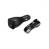 Ładowarki samochodowe - Samsung TelForceOne Ładowarka samochodowa EP-LN920 + kabel ECB-DU4EBE 2x2A czarna bulk - miniaturka - grafika 1