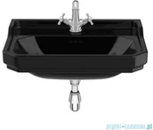 Umywalki - Roca Carmen umywalka ścienna z 1 otworem 65x48cm czarna A3270A1560 - miniaturka - grafika 1