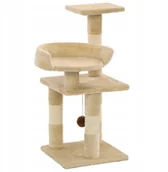 Drapaki dla kotów - Drapak dla kota ze słupkami sizalowymi, 65 cm, beż - miniaturka - grafika 1