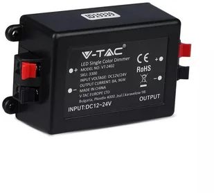 V-TAC Włącznik Ściemniacz Taśm LED jednokolorowych RF Radiowy 12V/96W 24V/192W 8A VT-4083 - Akcesoria do oświetlenia - miniaturka - grafika 3