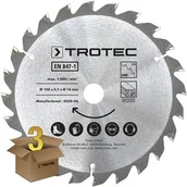 Tarcze do pił - TROTEC Zestaw tarcz do drewna do pilarki  150 mm (24 zęby), 3-częściowy - miniaturka - grafika 1