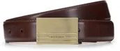 Paski - Wittchen Męski pasek skórzany ze stębnowaniem i pełną klamrą 94-8M-904-5 - miniaturka - grafika 1