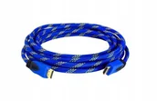 Kable komputerowe i do monitorów - Przyłącze Hdmi-hdmi 1.4V niebieskie 5m - miniaturka - grafika 1