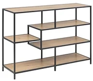 Regały - AC Design Furniture jörna regał, półek: imitacja drewna, stelaż: metal, naturalny, 35 x 114 x 78 cm 74544 - miniaturka - grafika 1