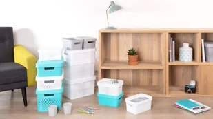 Curver Pojemnik Infinity ażurowy 17l z przykrywką Różowy 229152 - Kosze na bieliznę - miniaturka - grafika 2