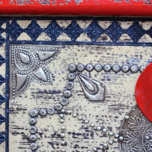 vidaXL Skrzynia z czerwonego drewna mango 80x40x45 cm - Inne meble do salonu - miniaturka - grafika 3