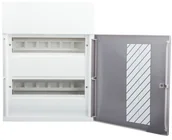 Rozdzielnie elektryczne - Schneider Electric Polska sp. z o.o. Rozdzielnica modułowa 2x12 natynkowa IP40 drzwi przezroczyste Mini Pragma MIP12212T - miniaturka - grafika 1