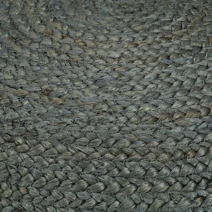 vidaXL Ręcznie robiony puf, zieleń oliwkowa, 45 x 30 cm, juta - Pufy i podnóżki - miniaturka - grafika 3