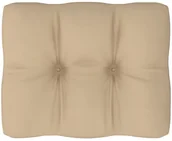 Poduszki ogrodowe - vidaXL Poduszka na sofę z palet, beżowa, 50x40x12 cm - miniaturka - grafika 1