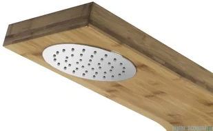 Corsan Bali z mieszaczem chrom drewno bambusowe B-231MCR | - Panele prysznicowe - miniaturka - grafika 6