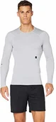Koszulki sportowe męskie - Under Armour męska lekka koszulka z długim rękawem z technologią Rush, długa koszulka treningowa z kompresyjnym dopasowaniem Ua Rush Compression Long Sleeve, szary, l - miniaturka - grafika 1