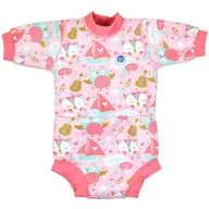 Pieluchy - Pianka z pieluszką do pływania 2w1 sówka/ kotek L - miniaturka - grafika 1