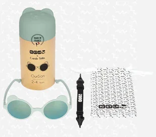 KiETLA Okulary przeciwsłoneczne OURS'ON 2-4 lata Almond Green Ki ET LA OU3SUNALMOND - Okulary dla dzieci - miniaturka - grafika 3