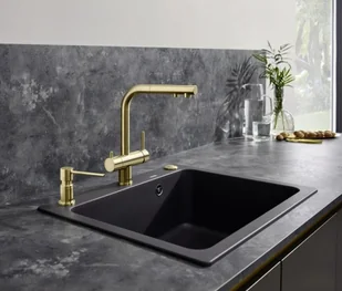 Blanco Nakładka na wyłącznik do młynka FWD satin gold jasny złoty 526769 - Młynki i rozdrabniacze odpadów - miniaturka - grafika 2