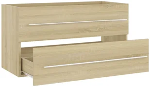 VidaXL Lumarko 2-częściowy zestaw mebli łazienkowych, dąb sonoma, płyta! 804848 VidaXL - Meble łazienkowe - miniaturka - grafika 9