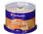 Nośniki danych - Verbatim Dvd-r x16 logo 50szt - miniaturka - grafika 1