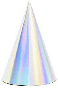 PartyDeco Czapeczki papierowe "Holograficzne", opalizujący, 6 szt CZAP6-017 - Gadżety dla niej i dla niego - miniaturka - grafika 3