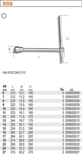 Beta KLUCZ NASADOWY TYPU T 24MM 950/24 - Klucze i nasadki - miniaturka - grafika 2