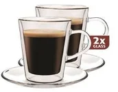 Szklanki - Termo szkło Maxxo Doppio 100 ml - miniaturka - grafika 1