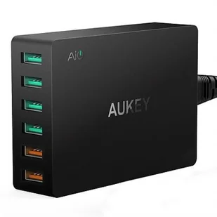 Aukey Ładowarka sieciowa PA-T11 6x USB Quick Charge 3.0 15.6A 60W - Ładowarki samochodowe - miniaturka - grafika 2