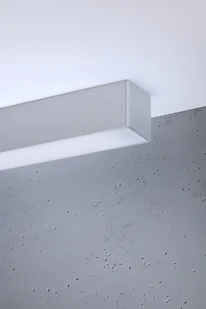 Thoro Nowatorska Lampa PLAFON PINNE 1150 ALUMINIUM/SREBRNY/SATYNA Minimalistyczny Design Lampa Sufitowa Natynkowa Moduł LED Ciepła Barwa Światła Oświetlenie do Salonu Sypialni Biura Oprawa THORO TH.079 - Lampy sufitowe - miniaturka - grafika 5