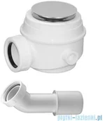 Syfony - Omnires Syfon chrom brodzikowo-wannowy do brodzików z otworem 50 mm i wanien bez przelewu WB01XCR - miniaturka - grafika 1