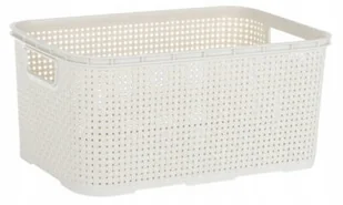 BRANQ Koszyk BRANQ Rattan 1744 Biały 1744 - Pudła i pojemniki do przechowywania - miniaturka - grafika 3